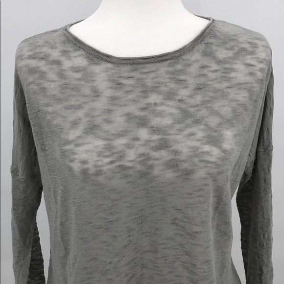 Cullen Delave Linen Sweater in Sagey-Green Grey M - Picture 3 of 8